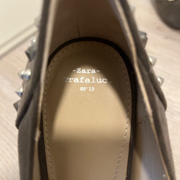 Zara, grey studded heels - Picture 3 of 3